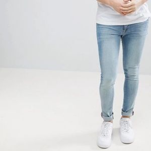 Sky Blue Skinny Denim